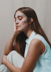 woman considering a facelift