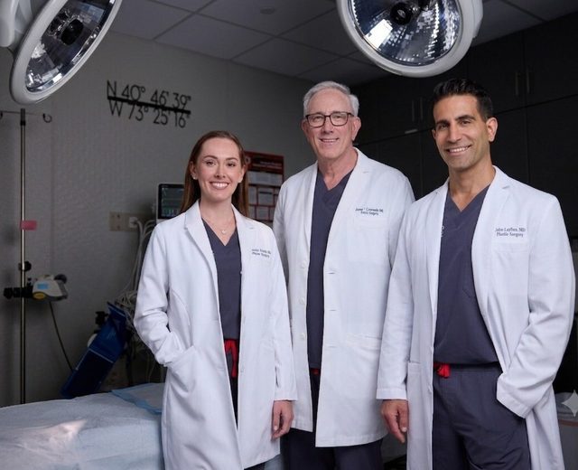 Final Dr's Image (Sub) Drs. Amanda Walsh, James Romanelli, and John Layliev of North Shore Cosmetic Surgery